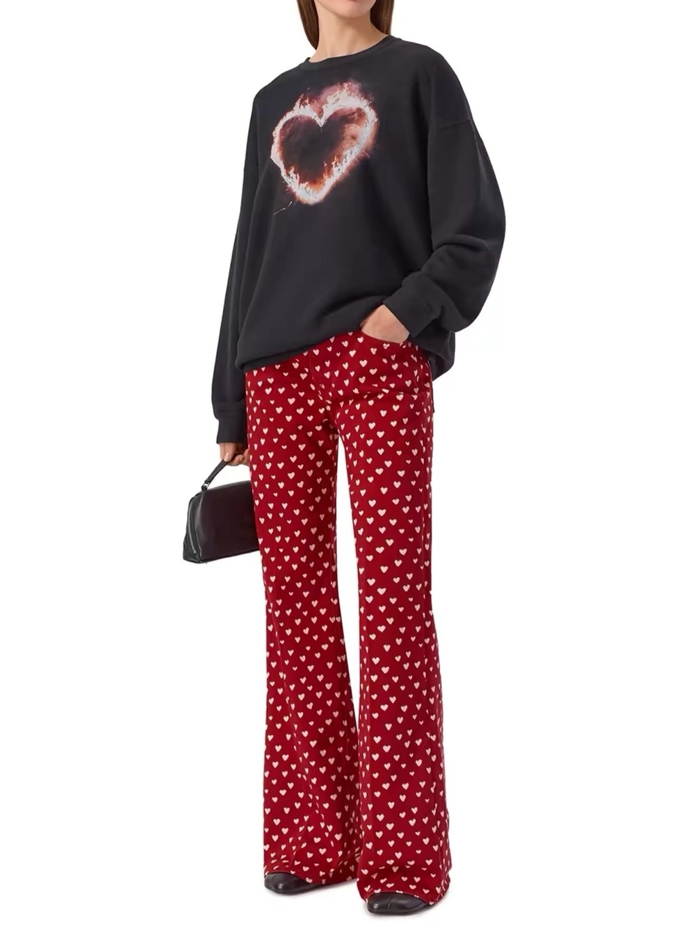 R13 CHARLOTTE JEAN Red Scattered Hearts, 25 26 27 28 - Picture 9 of 11